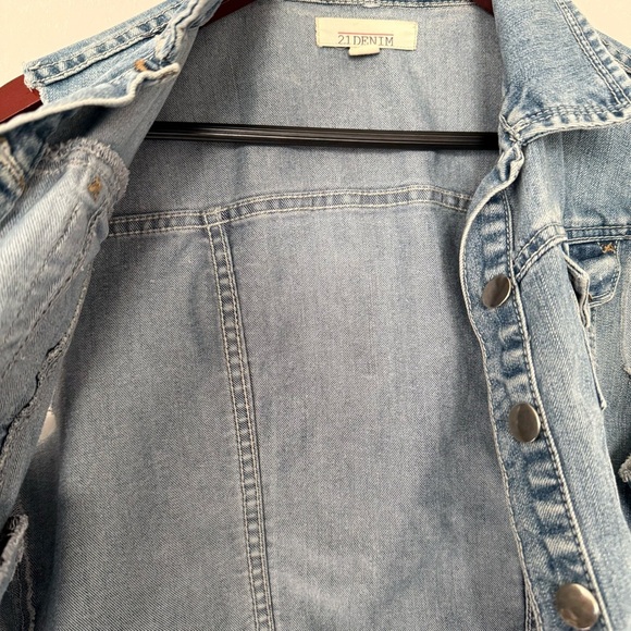 Forever 21 Denim Sky Blue Jeans size L - Picture 8 of 9